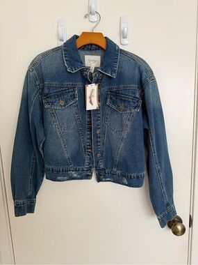 Jessica Simpson XSmall Blue Denim Jean Jacket - Cropped Trucker